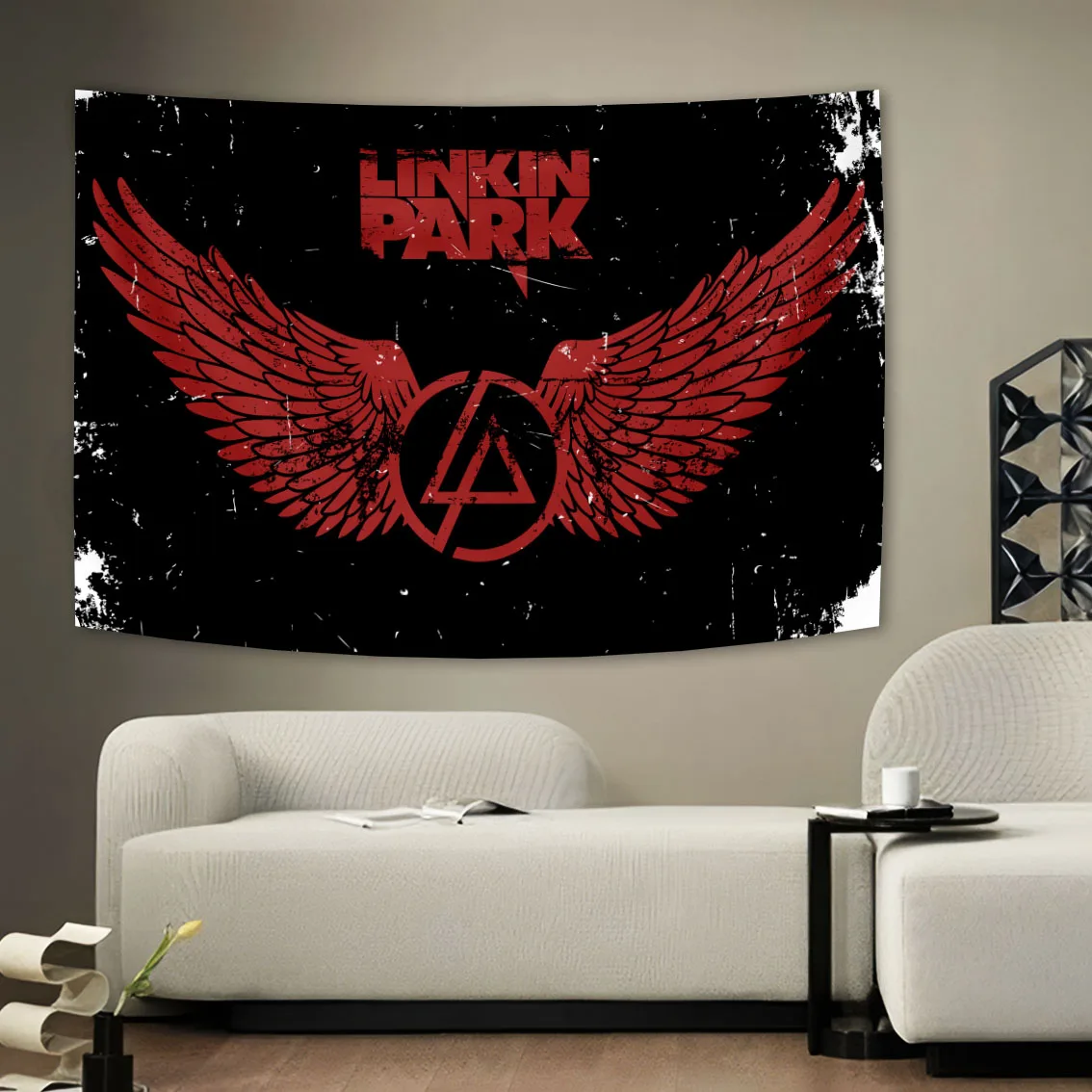 Linkin Parks Music Posters Tapestry Banner Flag Rock Rap Polyester Room Hanging Decor