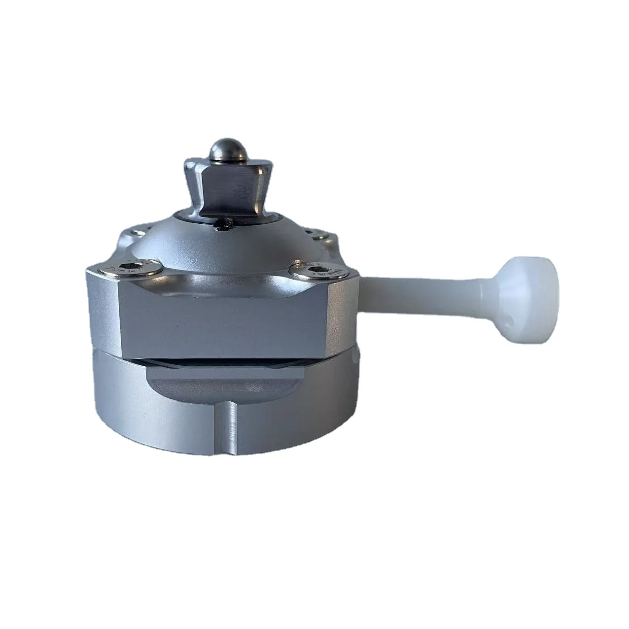 Silver Detachable Aluminum Alloy Orthotics Prosthetic Adapter with Gel Cover Lock for Secure Prosthesis Fit