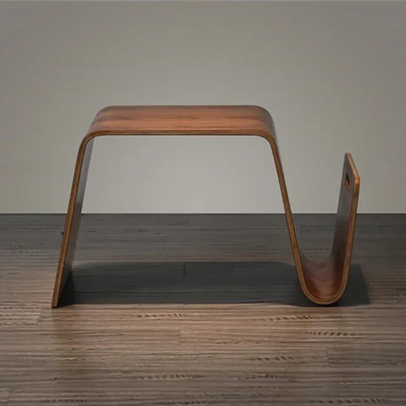 z Bentwood Plywood Mid Century Design Modern End Table Breakfast Magazine Living Room Furniture Side Tea Bed Table