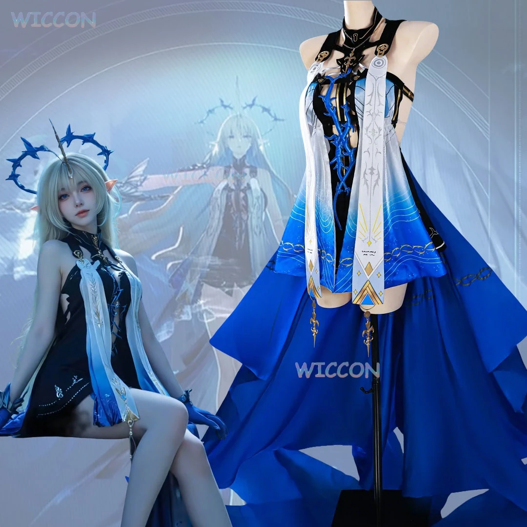 

Wuthering Waves Cartethyia Fleurdelys Cosplay Wuwa Dress Wig Costume Game Event Clothes Women Halloween Upgraded Version Outfit