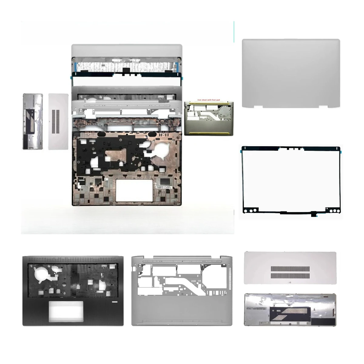 Cubierta superior de pantalla LCD/panel frontal/reposamanos/cubierta inferior para portátil PROBOOK X360 440 G1, bisagra de cubierta ABCDE
