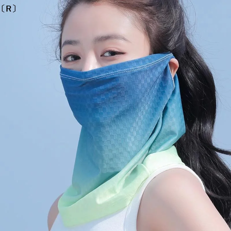 

〔R〕Outdoor Cycling Sun Protection Mask Neck Protector Breathable UV Protective Eye Corner Guard Integrated Design For Summer