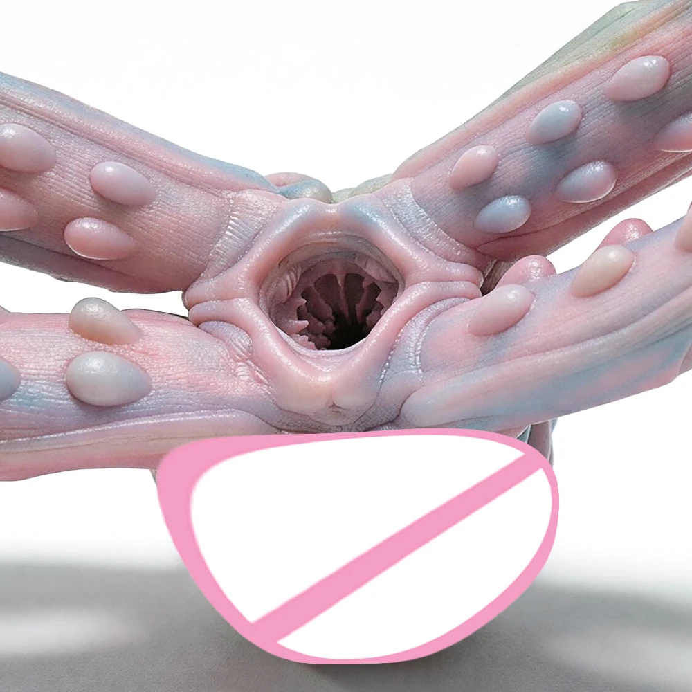 GEEBA Ultra Soft Liquid Silicone Alien Shape Male Masturbator 2KG Heavy Texture Realistic Pocket Pussy Men Stroker Adult Sex Toy