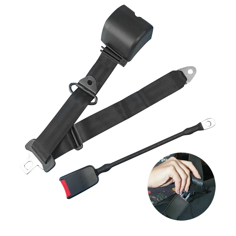 Universal three-point automatic seat belt adjustable seat belt with cam lock for bus, school bus, truck, car