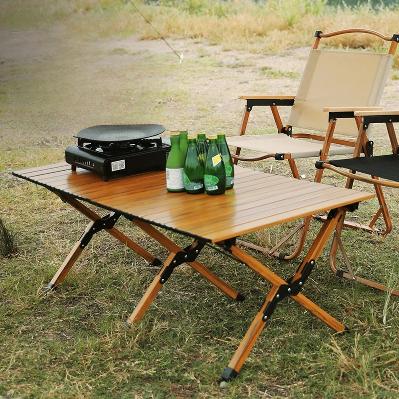 outdoor-folding-aluminum-alloy-table-roll-up-camping-picnic-table-chair-sunshade-sleeve-suit-wild-table-barbecue-full-set