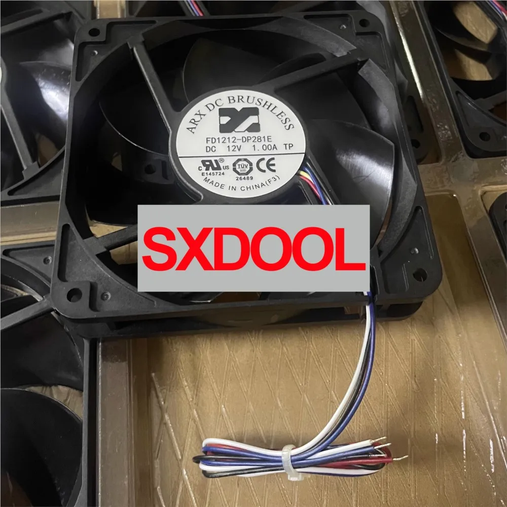

1 шт. 120-мм высокоскоростной корпусный вентилятор, новый, для ARX FD1212-DP281E 12025 12В 1.00А, четырехпроводной, с двойным шарикоподшипником, для охлаждения