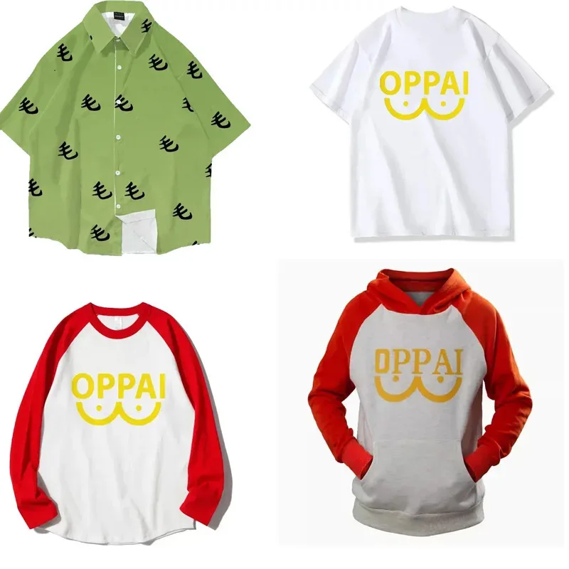 أنيمي رجل واحد سايتاما تي شيرت تأثيري تي شيرت هوديي قصيرة الأكمام تيز للرجال والنساء