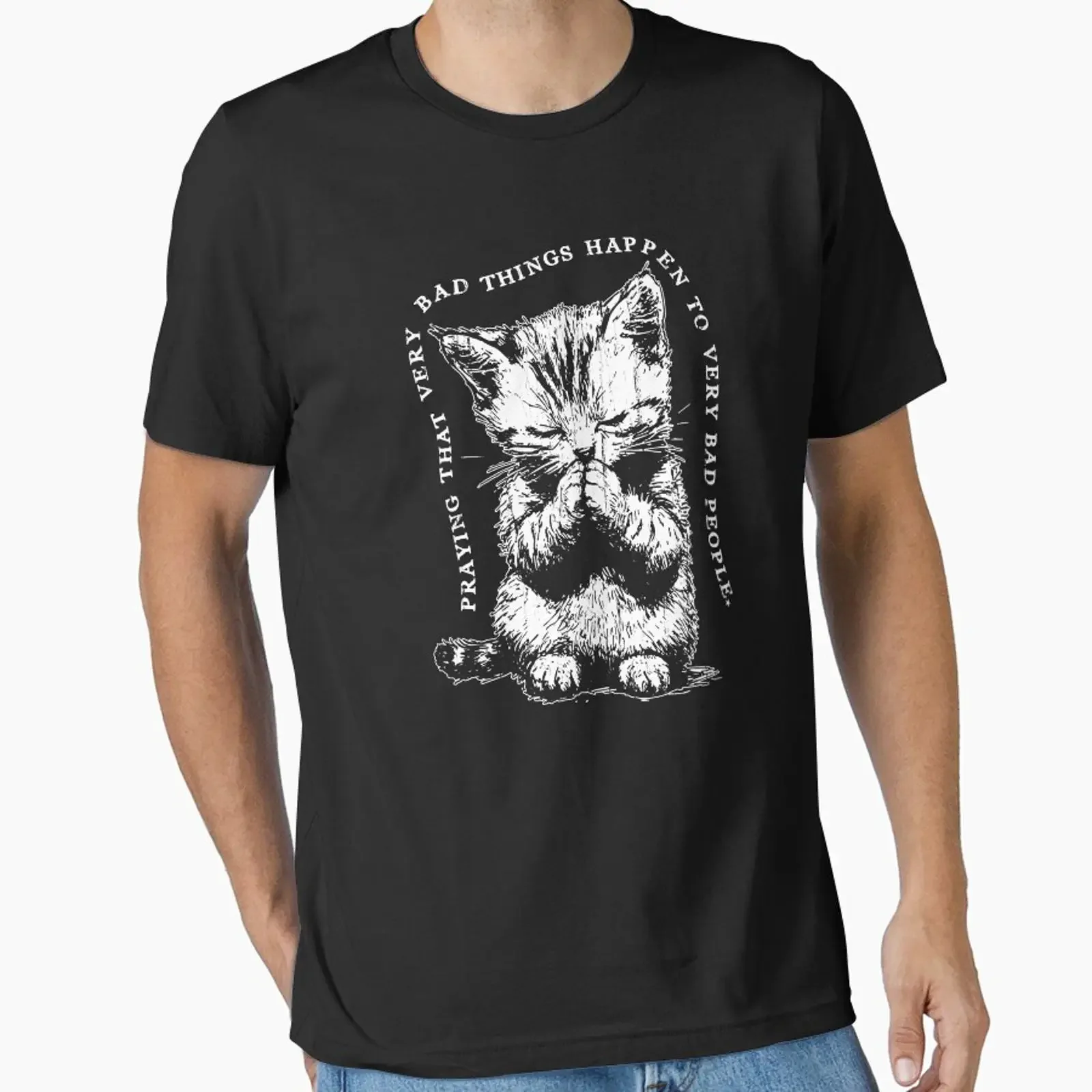 Praying That Really Bad Things Happen To People designed and sold by Artsyclick vintage Washed Versatile Unisex Breathable