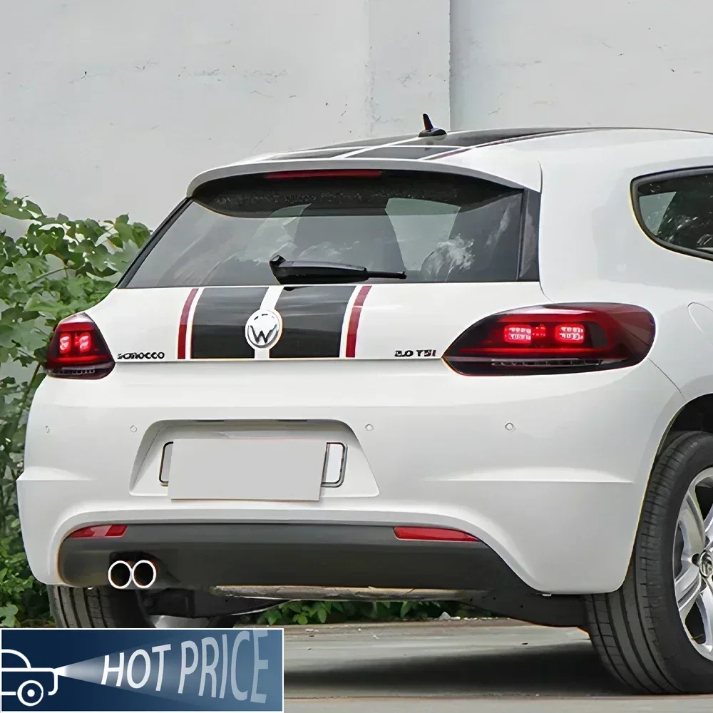 For VW Scirocco 2009-2014 Auto Taillight Assembly Upgrade LED Streamer Turn Signal Tail Lights Car Rear Back Lamps Accessories