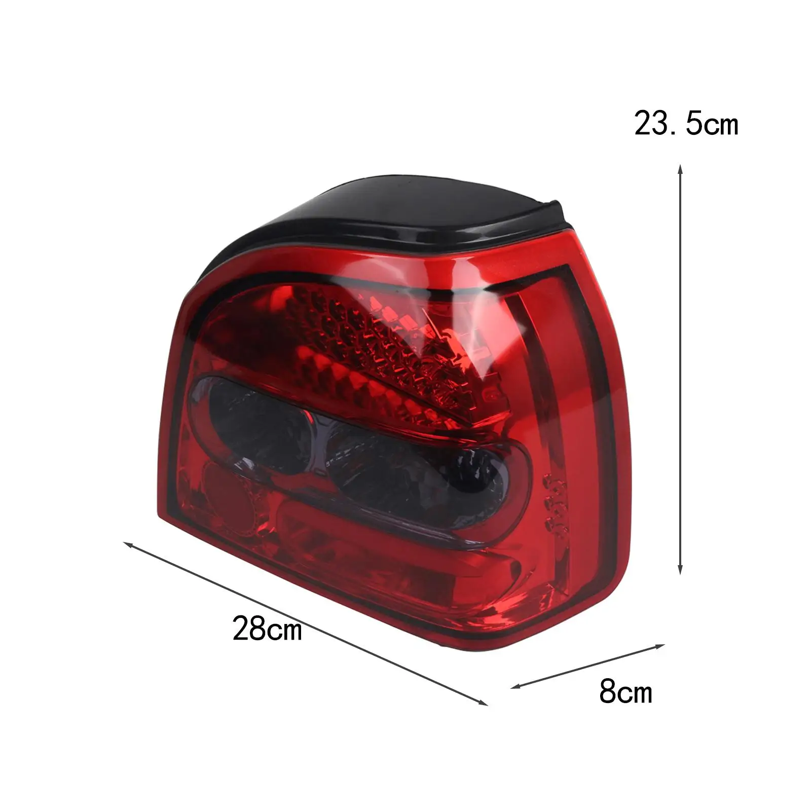 LED Tail Light Brake Lamp Car Accessory Easy to Install Replace Rear Tail Light Assembly for VW Golf MK3 Left Hand Drive