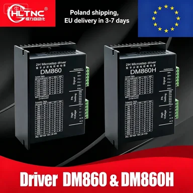 Schrittmotortreiber DM860H Anzug für Nema34-Motoren VAC 18–80 V VDC 24–110 V Spitzenstrom 7,2 A 2H Microstep-Treiber