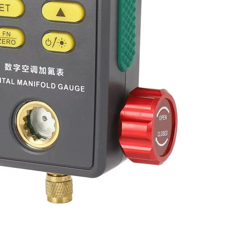 DY518 Digital Pressure Gauge For Automotive Air Conditioning Repair Vacuum Leak Meter With LCD Backlight ABS Silicone Tool