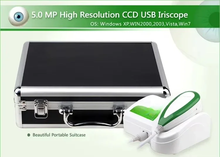 Professional 5m Usb Digital Iriscope Iridology Camera Equipment Eye Scanner