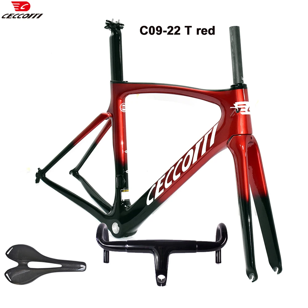 

Карбоновая рама для шоссейного велосипеда CECCOTTI Brand MF09 с аэродинамическим дизайном и V-образными тормозами, прямые продажи от производителя, комплект рамы для велосипеда.