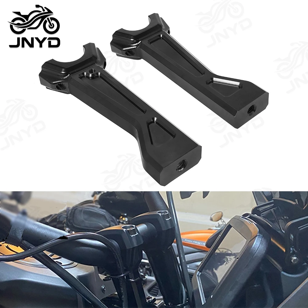 JNYD Motorcycle Handlebar Riser Handle Bar Clamp Risers Modification Accessories For Harley PAN AMERICA 1250 S PA1250 2021-2023