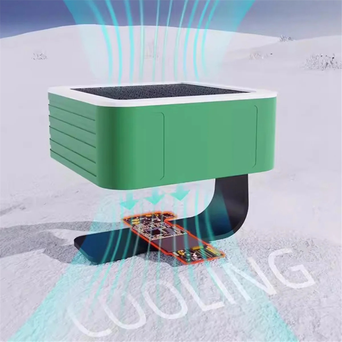 Fan Smoke Extractor Cooling Fan with Lighting Function for Mobile Phone Motherboard Welding Repair Cooling Fan  -T44C