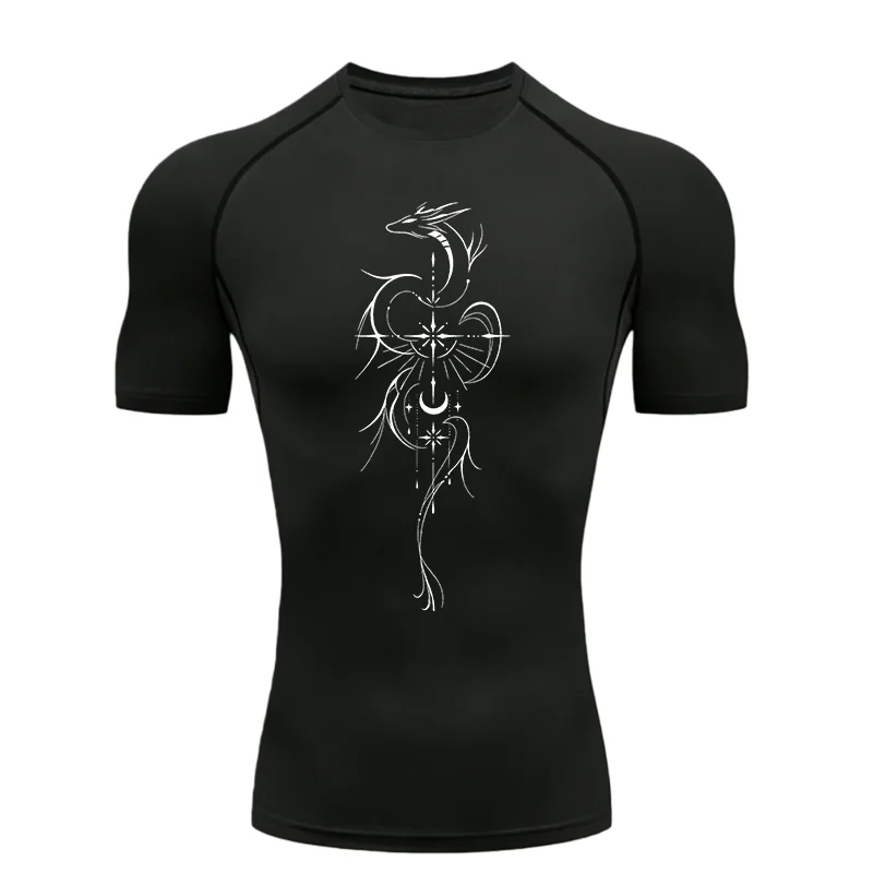 Men's Sports T-shirt 2026 Training Fitness Compression Gym Wear Workout T-Shirt Athletic Tees Rashguard Sports Men's