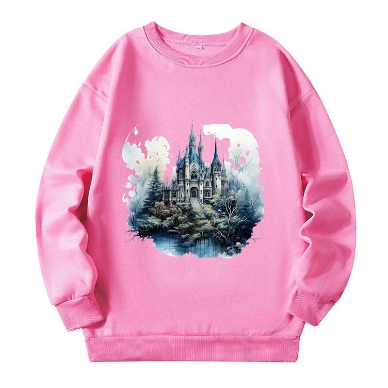 Gothic Diablo Castle Plus Size Sweatshirts Women Clothing Spring Autumn New Women\'s Sweat-shirt Warm Fashion Large Size Tops