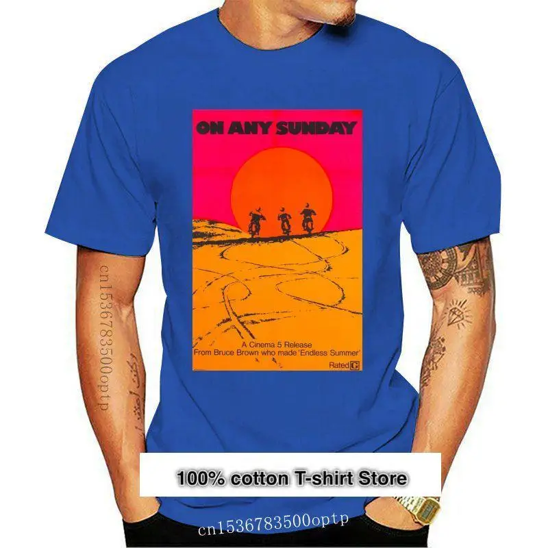 Camiseta Unisex con póster de película Retro de los años 1970, On Any Sunday