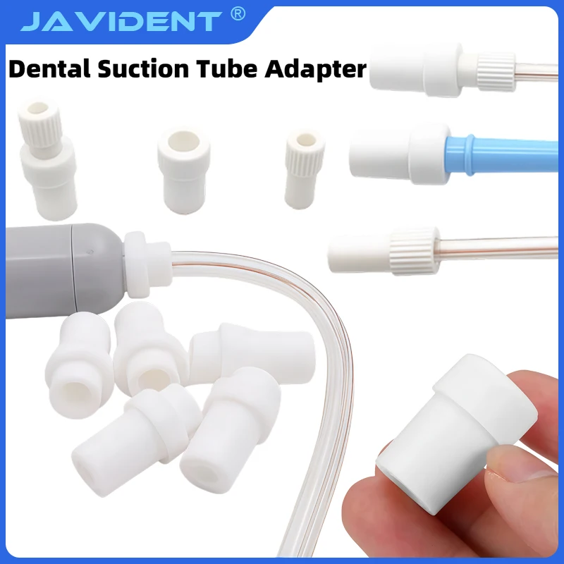10Pcs Dental Instruments, Disposable Suction Tubes, Adapters, Saliva Ejectors, Oral Guide Fittings, Mouthpieces