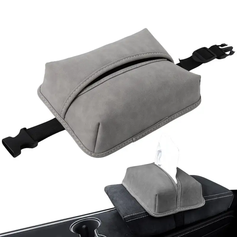 

Tissue Box Holder For Car Auto Headrest & Car Visor Napkin Dispenser Tissue Case Holder Elegant Sun Visor Napkin Holder