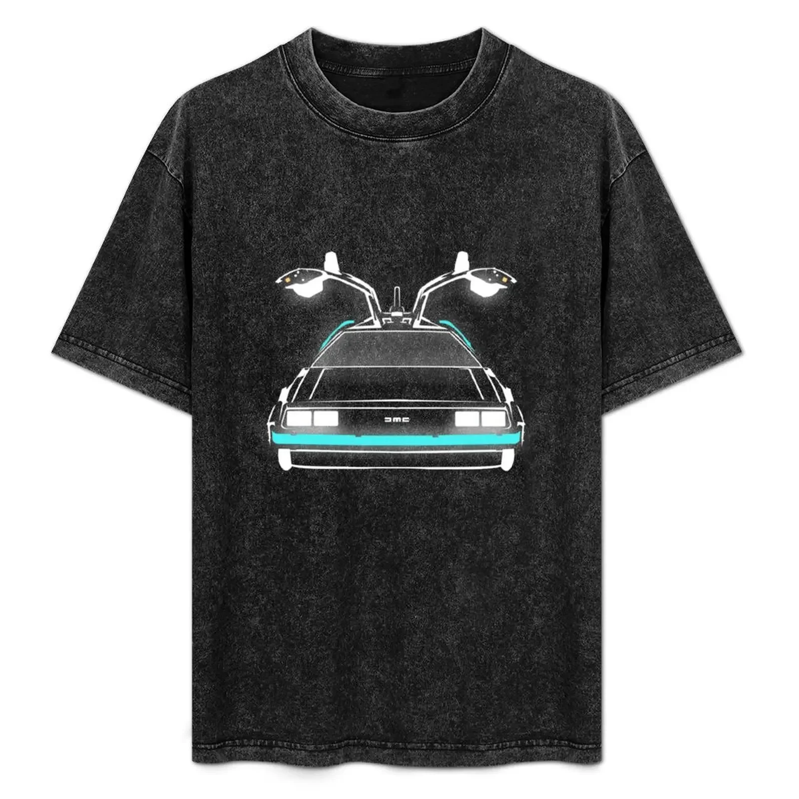 

Delorean neon T-Shirt anime clothes anime shirt plus size clothes clothes cotton t shirt men