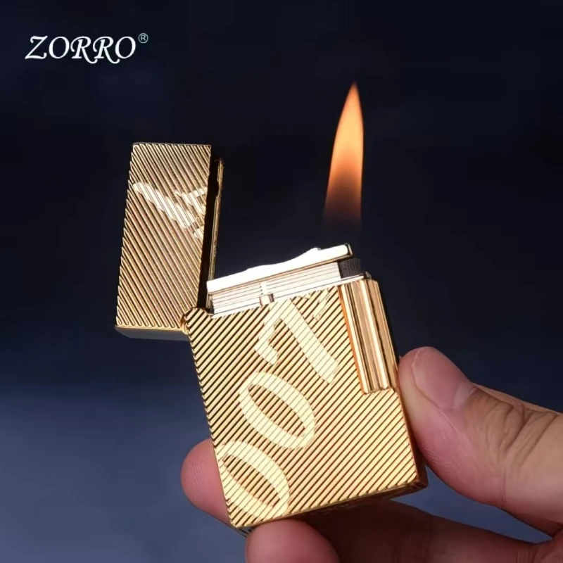 

Масляная зажигалка Zoro, 612 боковых скольжения, короткий шлифовальный круг в стиле ретро Douyin, такой же модный простой оптовый агент, отправьте хорошие коллеги друзей