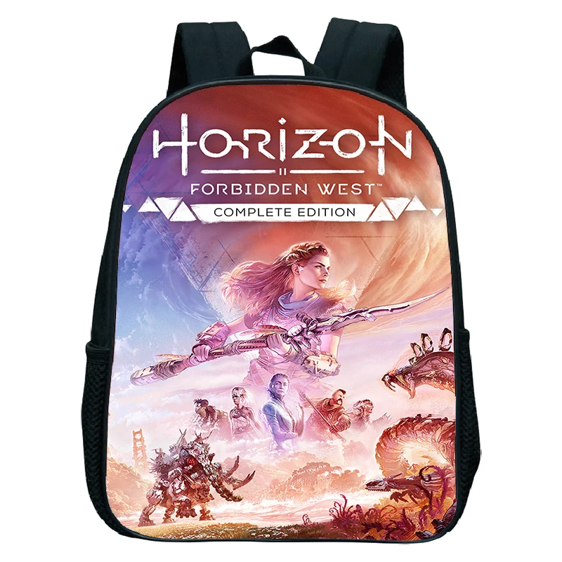 

Game Horizon Forbidden West Print Backpacks for Boys Girls High Quality School Bag Kids Kindergarten Daypack Toddler Backpacks