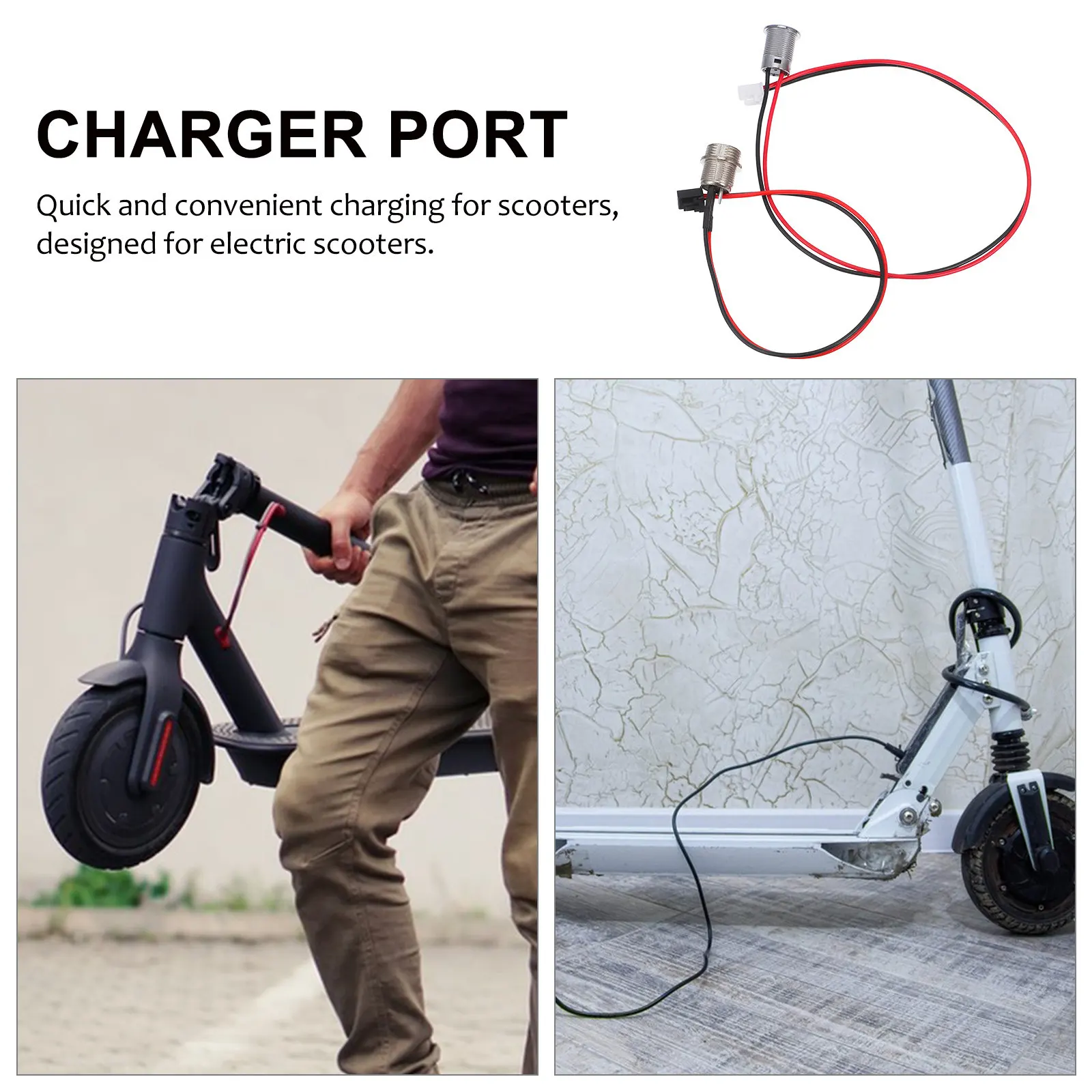 Connector 3 Pin Charging Wire Car Adapter Electric Scooter Port Electrical Connectors Kit - view 3