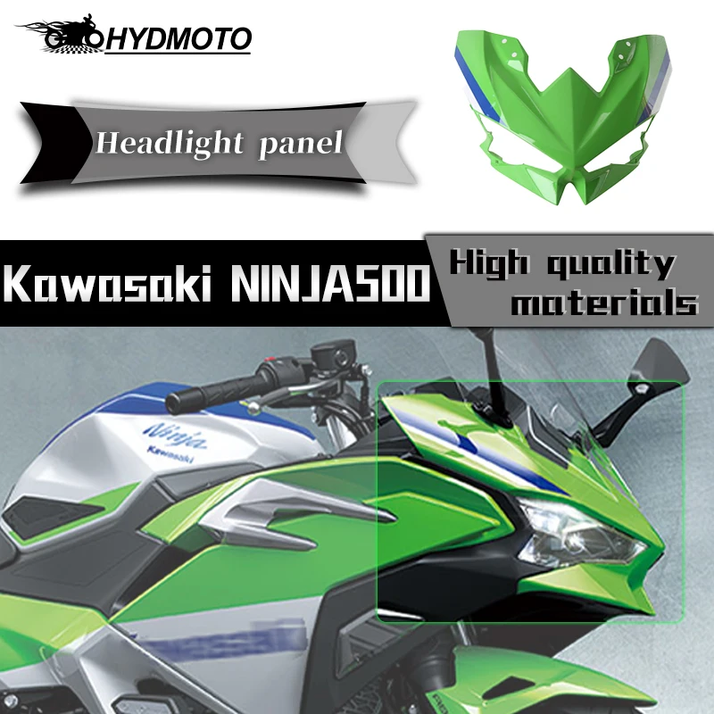 For KAWASAKI NINJA500 Ninja500 ninja 500 Motorbike Front Upper Nose Fairing Cowl Panel Headlight Cover Head Shell  Accessories ﻿