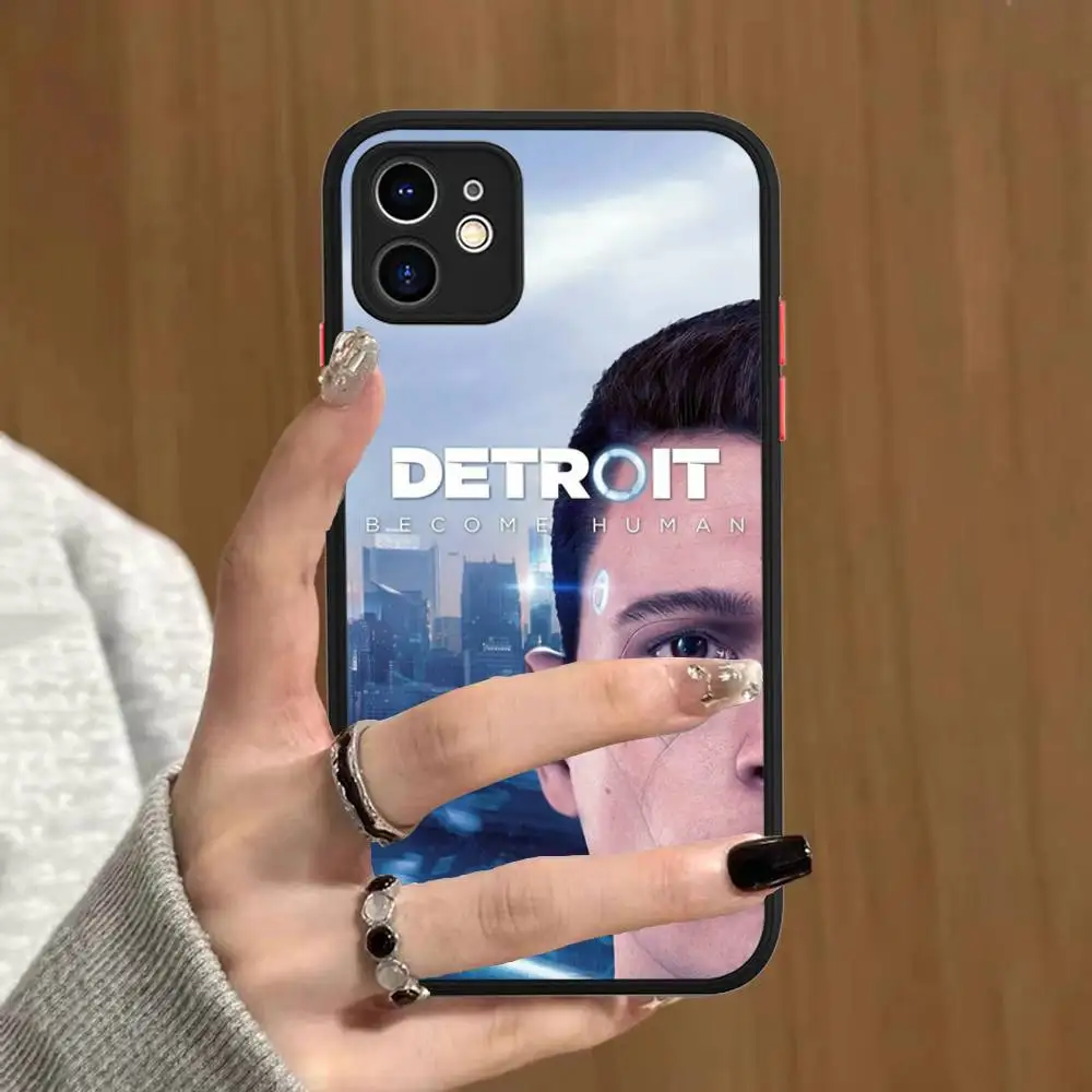 الكلاسيكية RPG لعبة D-Detroit جراب هاتف آيفون 11 12 13 14 15 16 برو زائد X XS ماكس ماتي الوفير غطاء مقاوم للصدمات