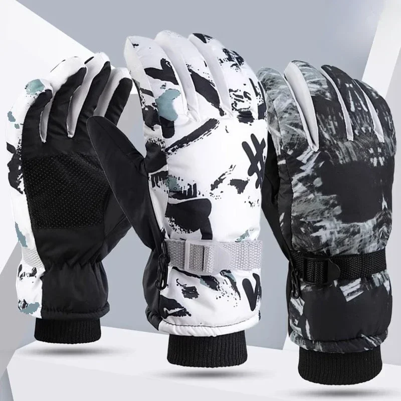 Outdoor Ski Handschuhe Männer Frauen Wasserdichte Snowboard Handschuhe Thermische Motorrad Radfahren Skifahren Handschuhe Warme Winter Sport Zubehör