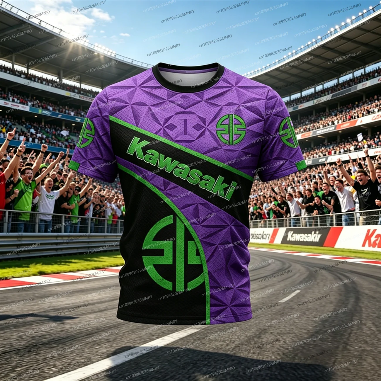 

Summer Men Oversized t-shirt 3D Print Motorcycle Kawasaki Tshirt top Women Short-sleeved Breathable T-shirt t-shirt Motorcycle