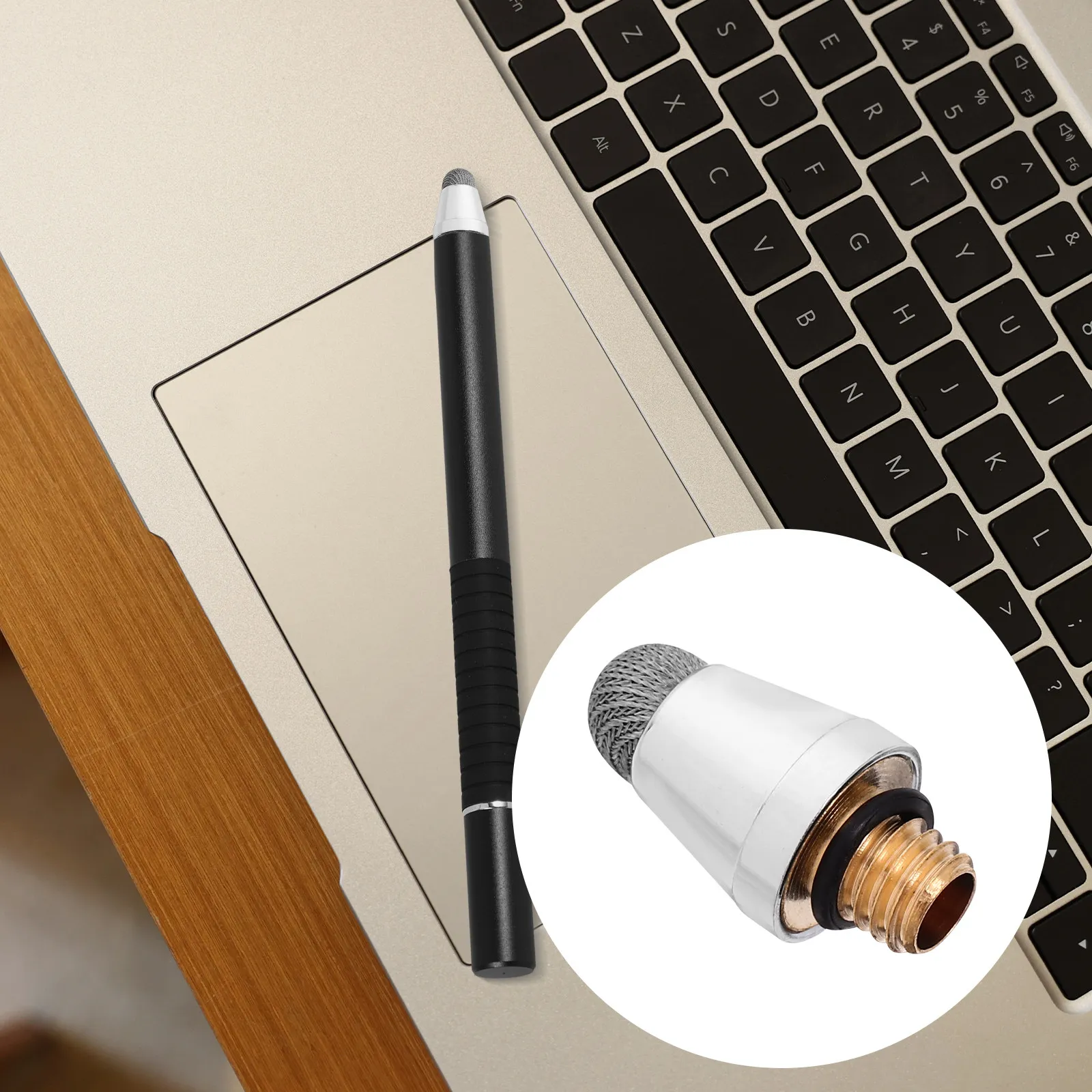 4Pcs Replaceable M5 Thread Capacitive Stylus Tips Conductive Cloth Silver Fiber for Accurate Handwriting Painting Design
