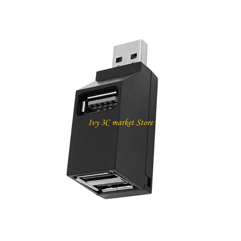 

D7YC USB2.0 Hubs Splitter 3 Expander для порта для ноутбука.