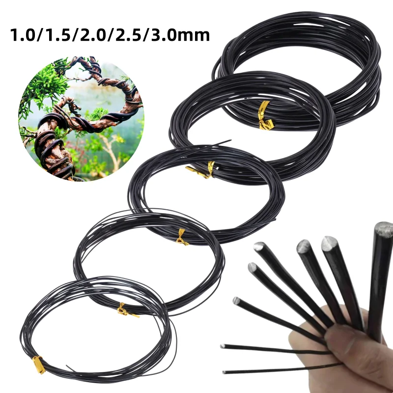 5m Bonsai Wire plant support Anodized Aluminum Bonsai Training Wire For Plant Shapes garden accessories 5 Sizes 1/1.5/2/2.5/3 mm