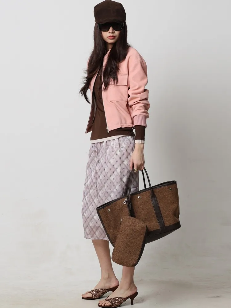 Luxury Office Ladies Stand Collar Genuine Leather Jacket Zipper Womens Sheep Suede Short Coat Solid Color Slim Casual Jackets