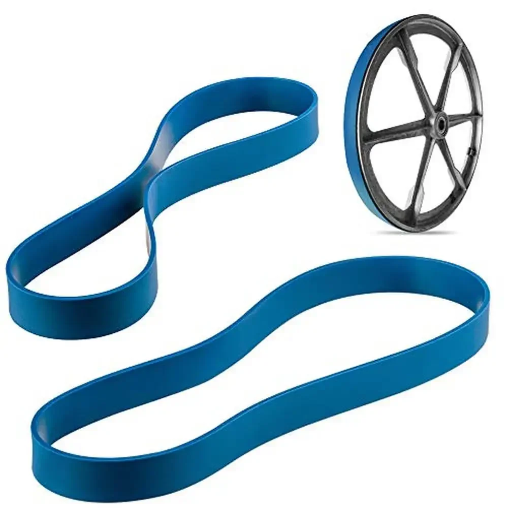 

Band Saw Tires 14" Central Machinery Urethane Made in USA Easy Replacement Set of 2 Embossed AcutrackTM