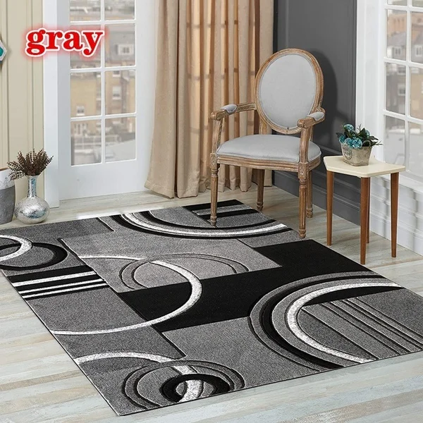 Neoteric Geometric Printed Carpet Nordic Large Area Rugs For Living Room Bedroom Coffee Table Rug Anti-Slip Floor Rug Home Decor
