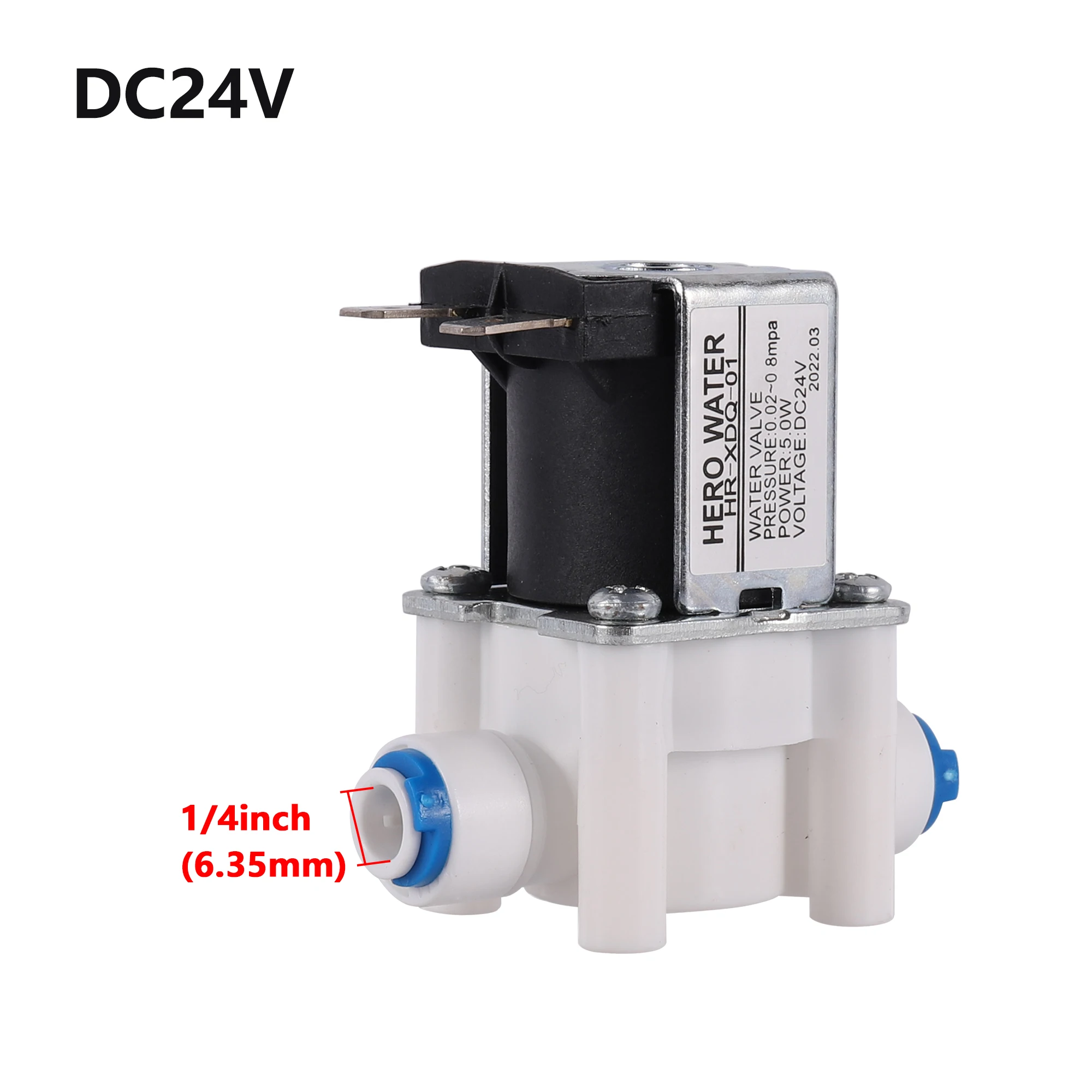 DC 12V AC 220V válvula solenoide de entrada eléctrica normalmente cerrada 1/2 \