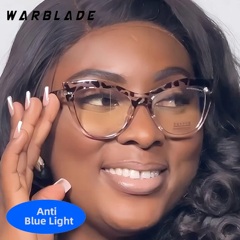

Retro Luxury Brand Reading Eye Protection Cat Eye Optical Glasses For Men Women Computer Games Reading Anti-Blue Light Eyewear