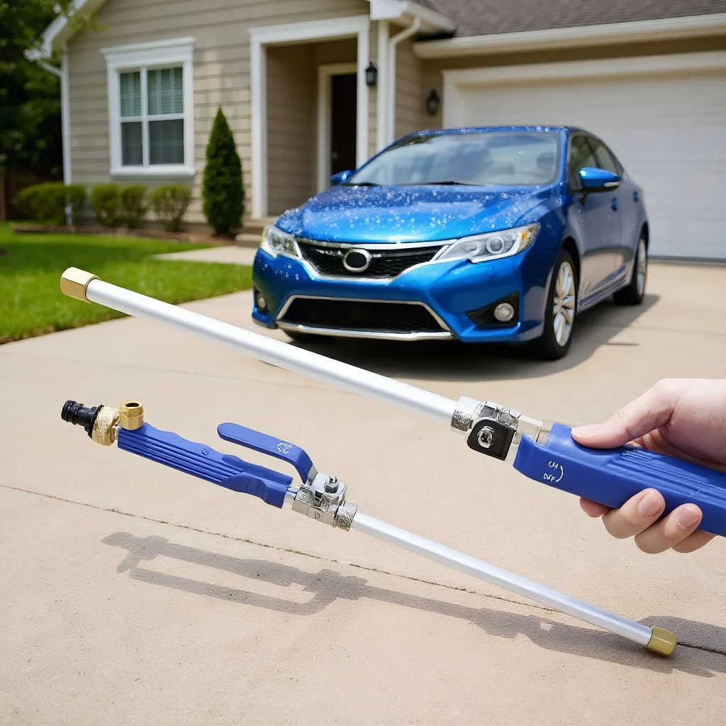 

Водяной пистолет высокого давления 46 см — металлическая насадка-распылитель для мойки автомобилей и сада