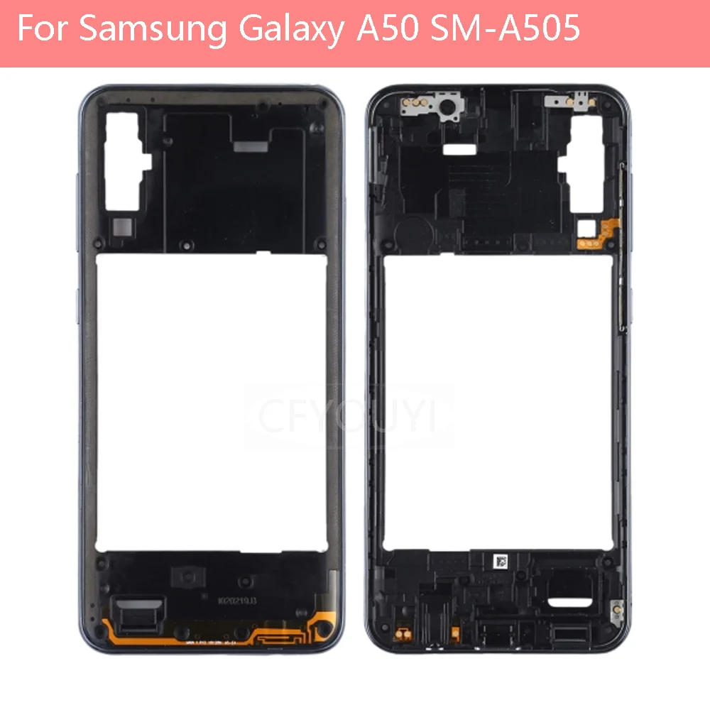 For Samsung Galaxy A50 A505 Back Housing Frame Middle Plate Repair Part