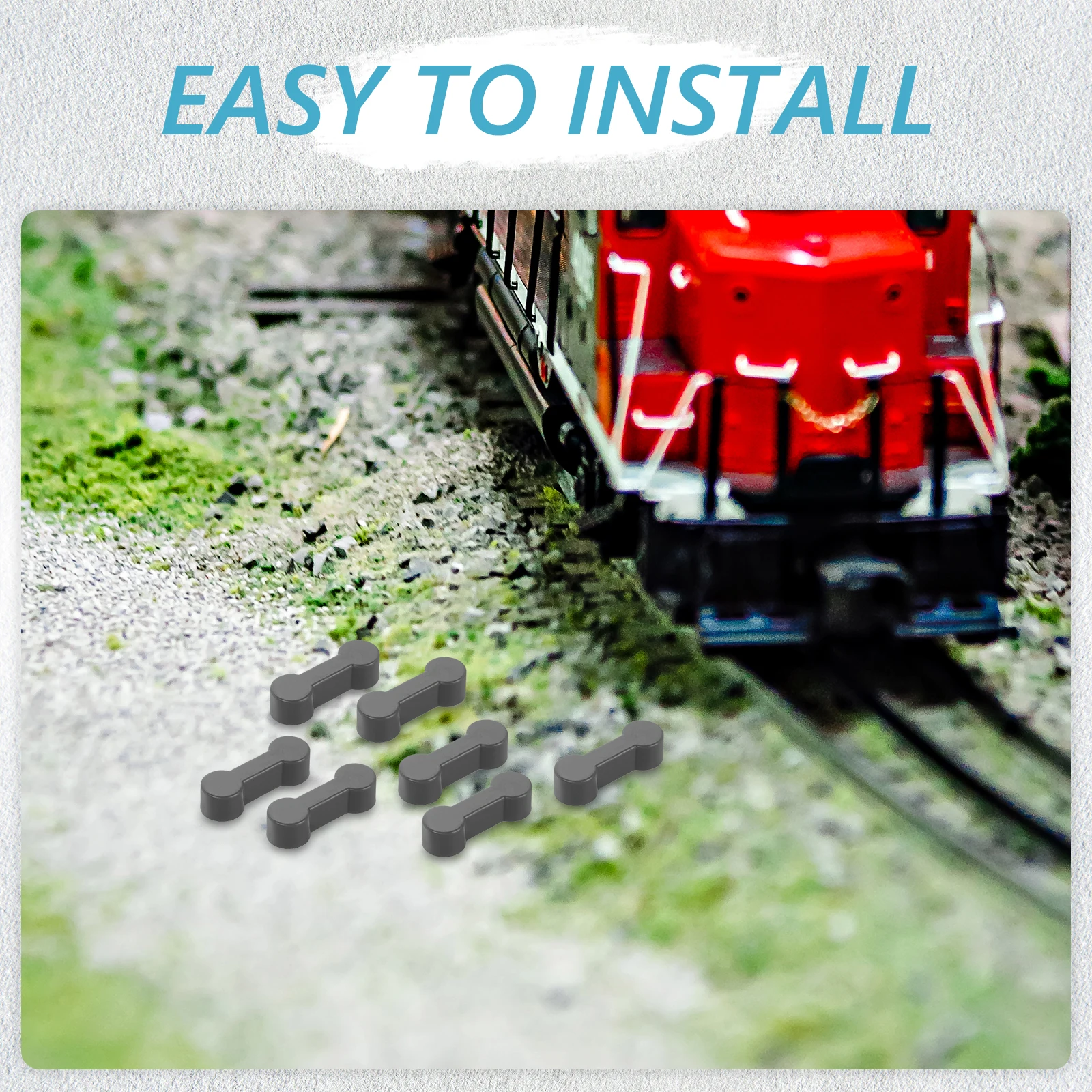 

20 Pcs Track Accessories Train Plastic Railway Adapter Dog Bone for Trains Connector Child