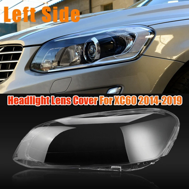 

Крышка объектива передней фары для Volvo XC60 2014-2019, абажур для лампы головного света, прозрачная крышка, корпус
