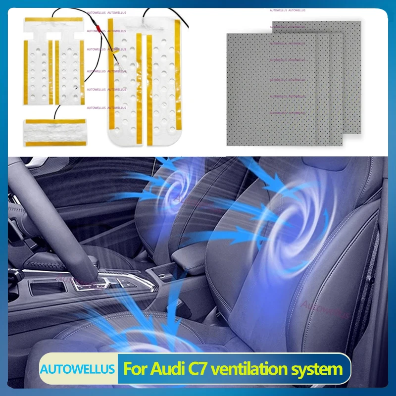 

For Audi A6 C7 2 seats ventilation system ventilated heated seat modified button control modification