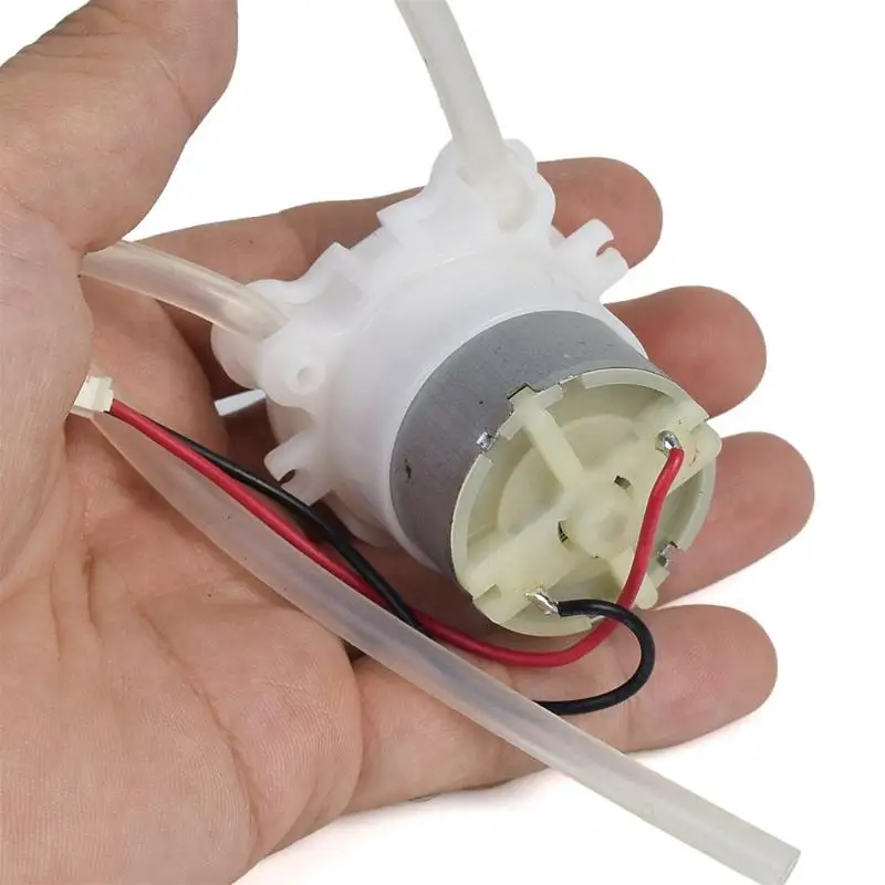 Hot 1Pcs DC 5V 6V 500 Metal Brush Geared Motor Micro Peristaltic Pump Dosing Liquid Water Squeeze Pump For Lab Ink Sampling Pump view 6