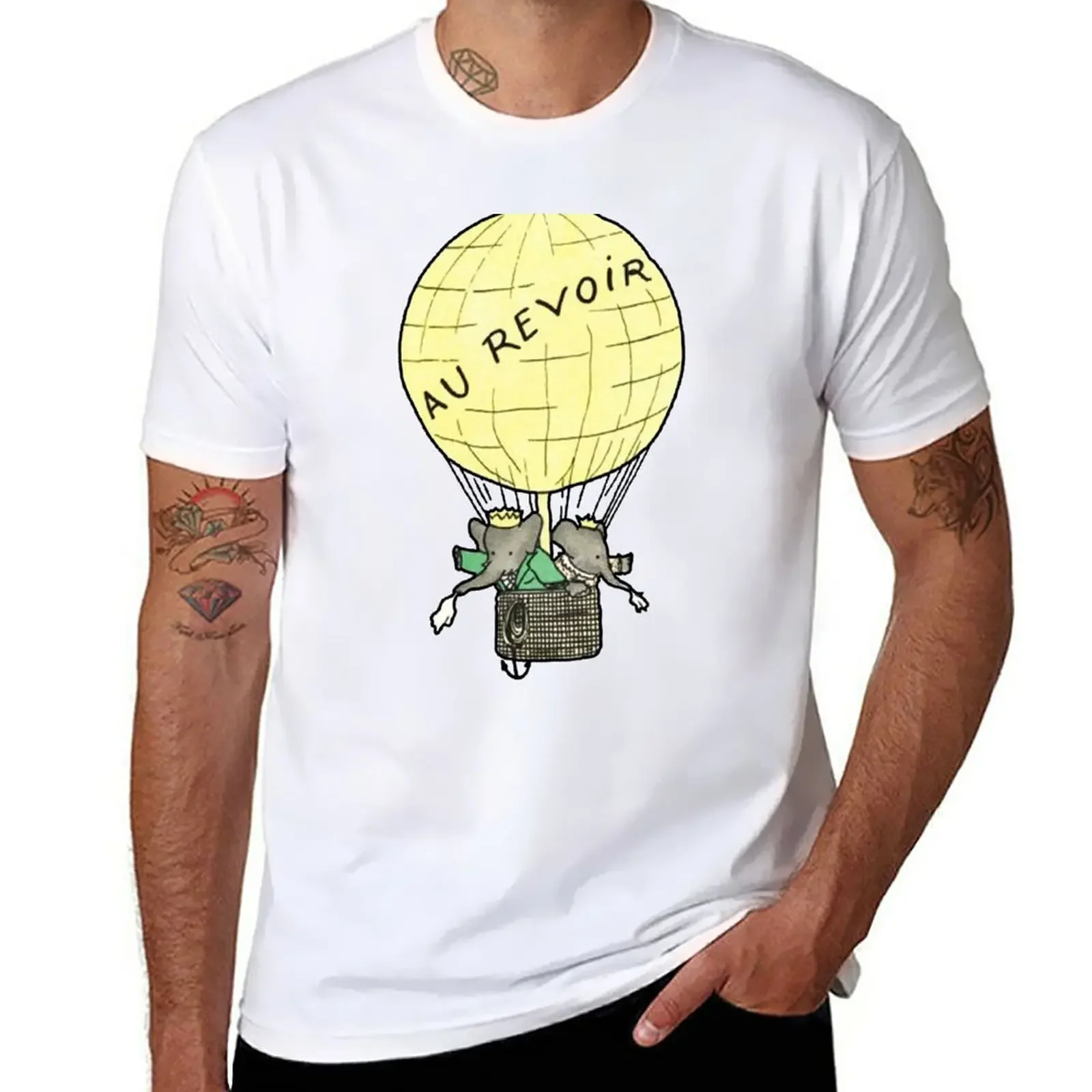 

Babar the elephant T-Shirt oversized quick-drying men workout shirt