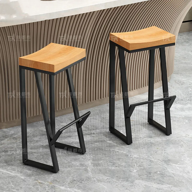 

Coffee Princess bar stools House Beauty Vintage Vanity Computer wooden stool Villa taburetes cocina Entrance Hall Furniture