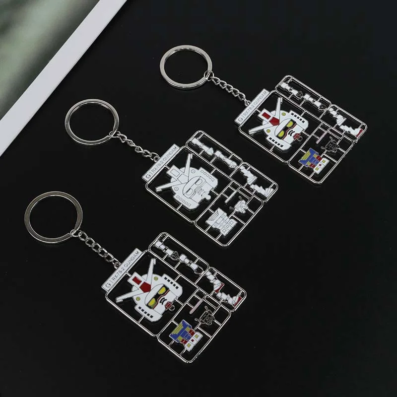 GUNDAM  Animation Series Game Peripheral Keyrings RX-78 Metal Keychain Exquisite Decorations Toys for Children Birthday Gifts